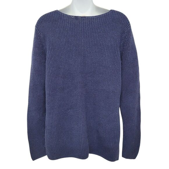 2/$20 Gap Navy Blue Knitted Sweater Top Size: M - Picture 5 of 8